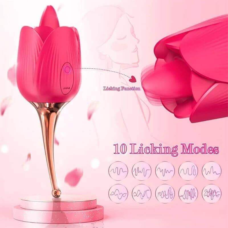 Rose Toy Clit Vibrator and Licker