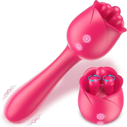 Cat's Claw Shaped Clitoral Kneading Rose Vibrator