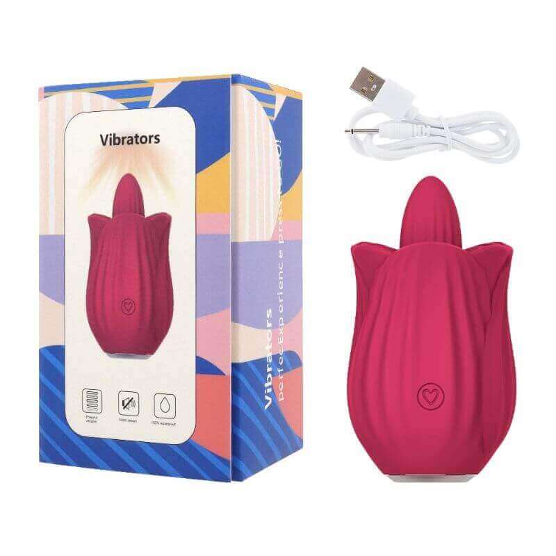 Rose Toy Thick Tongue Vibrator – 2.0 Rose Vibrator for Women