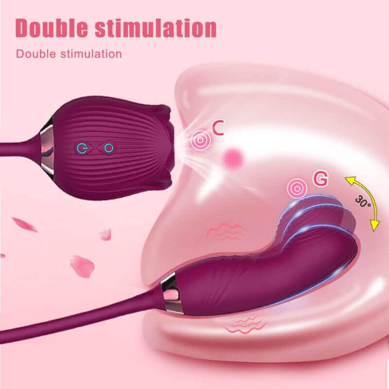 Rose Toy with Dildo for Women -Experience ultimate pleasure Rose Toy with Dildo for Women -Experience ultimate pleasure