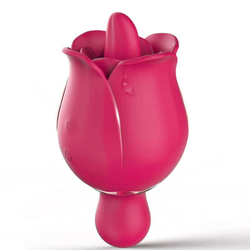 Rose Vibrator | Clitoral Tongue Licking Toy with 9 Modes