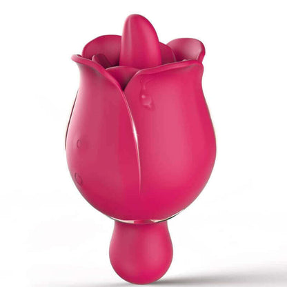 Rose Vibrator | Clitoral Tongue Licking Toy with 9 Modes