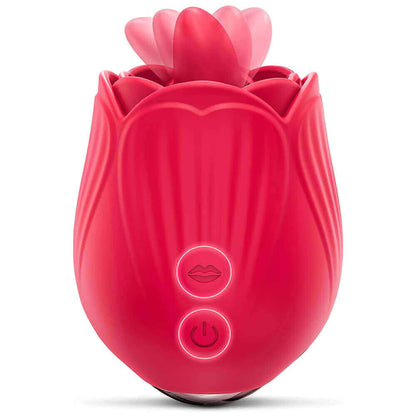 Rose Toy Clit Vibrator and Tongue Licker